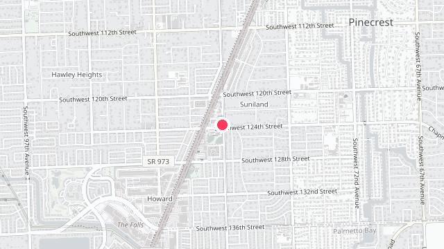 Map showing the office location of Rovira Property Management