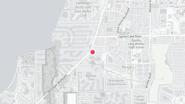 Map showing the office location of Royal Palm Property Management