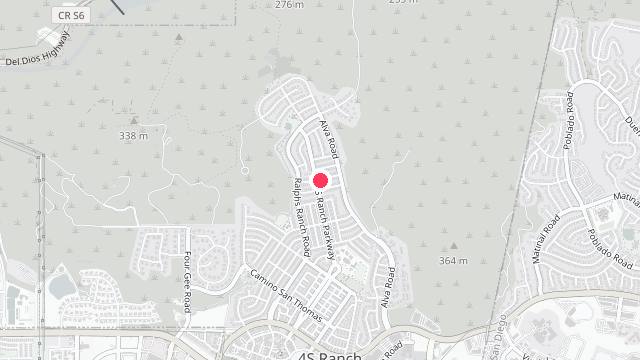 Map showing the office location of San Diego Realty and Property Management