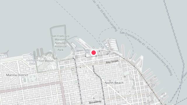 Map showing the office location of San Francisco Property Management