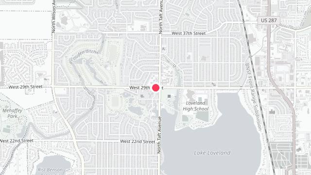 Map showing the office location of Scheele Property Management
