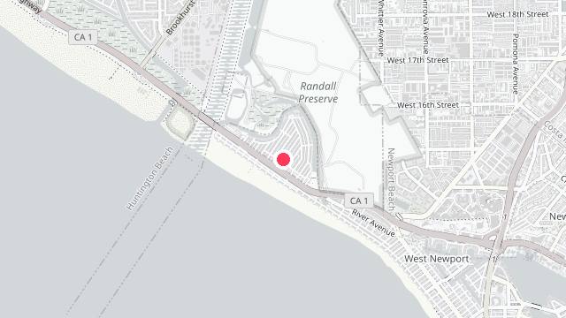 Map showing the office location of Seashore Property Management