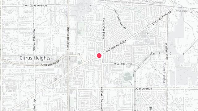 Map showing the office location of Sierra Property Management