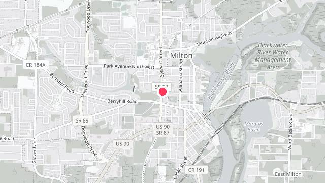 Map showing the office location of Smith and Smith Property Management