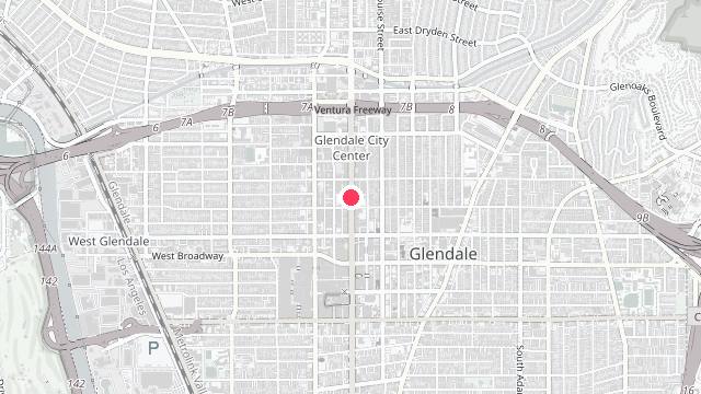 Map showing the office location of So-Cal Realty & Property Management,