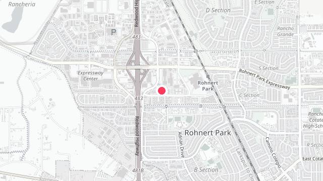 Map showing the office location of Sonoma Marin Property Management,