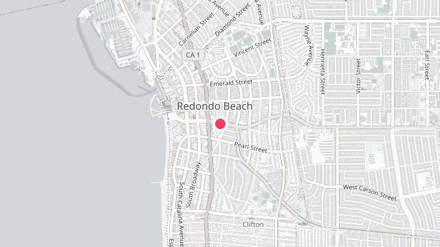 Map showing the office location of South Bay LA Property Management