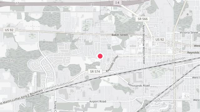 Map showing the office location of Southern Pine Property Management