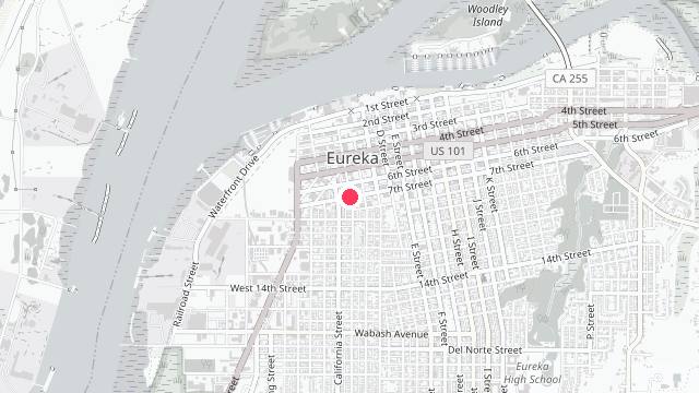 Map showing the office location of Spinks Property Management