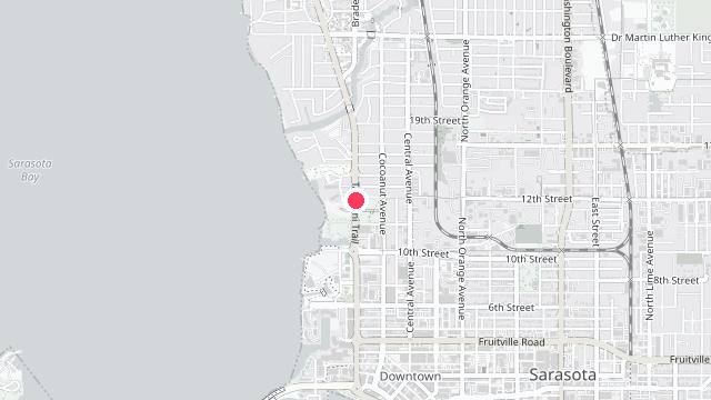 Map showing the office location of Srq Properties & Management
