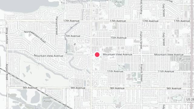 Map showing the office location of Structure Property Management