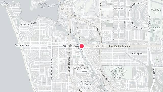 Map showing the office location of Sun Glow Property Management