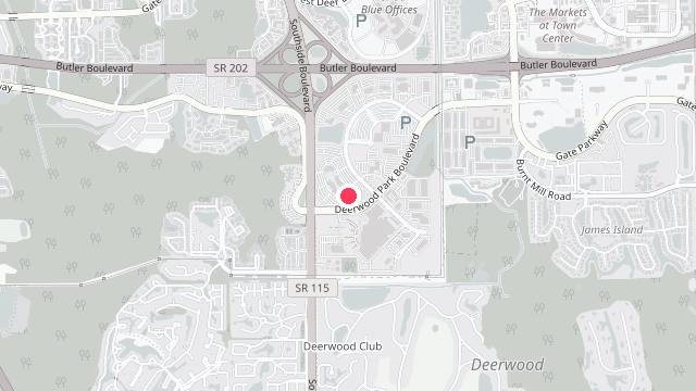 Map showing the office location of Suncoast Property Management