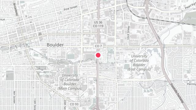 Map showing the office location of Sunnyside Property Management