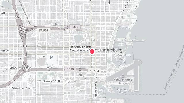 Map showing the office location of Sunshine City Property Management