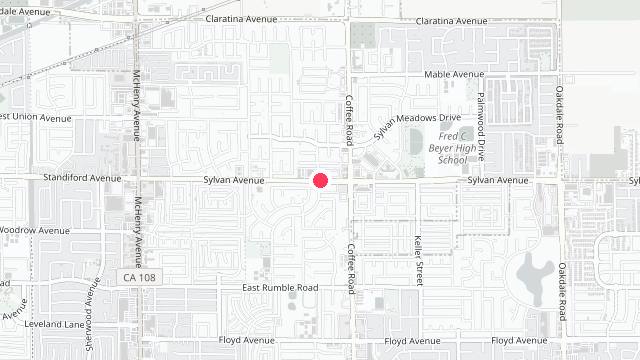 Map showing the office location of Sylvan Property Management