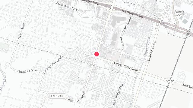 Map showing the office location of Terry Lockett Property Management