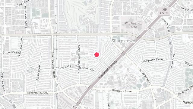 Map showing the office location of Texas First Property Management