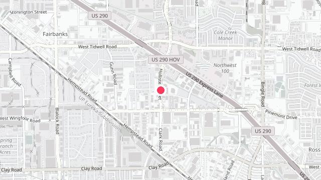 Map showing the office location of Texas Lone Star Property Management