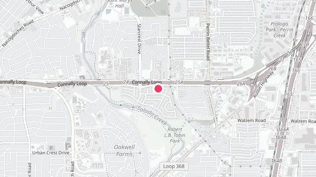 Map showing the office location of Texas Premier Realty and Property Management