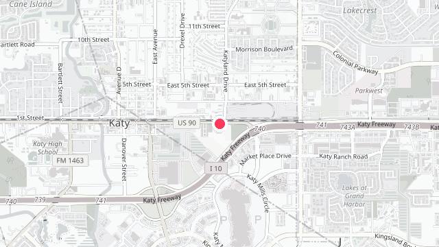 Map showing the office location of Texas Property Management Partners