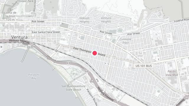 Map showing the office location of The Property Management Shoppe,