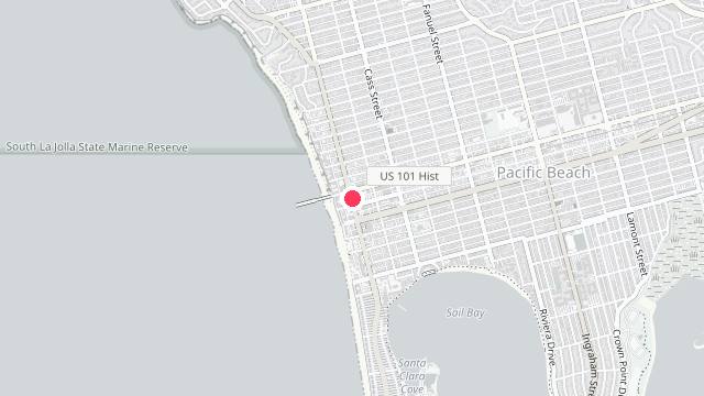 Map showing the office location of Three Palms Property Management
