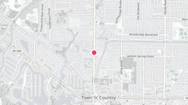 Map showing the office location of Topaz Realty Property Management