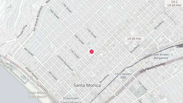 Map showing the office location of Upside Property and Management