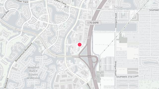 Map showing the office location of Ventus Property Management
