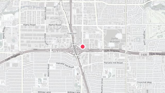 Map showing the office location of White Glove Property Management