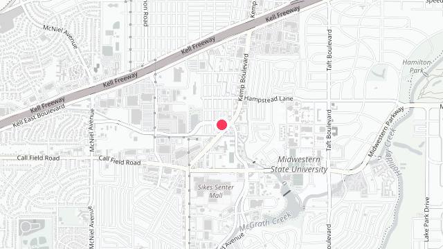 Map showing the office location of Wortham Property Management
