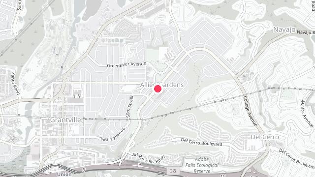 Map showing the office location of Zimmerman Property Management,